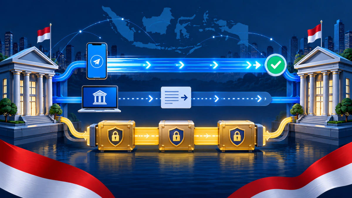 Ilustrasi beberapa jalur transfer dana antarbank untuk BI-FAST, transfer online, dan BI-RTGS